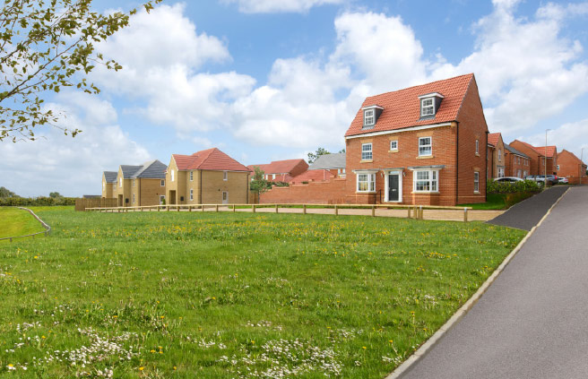 green space detached homes.